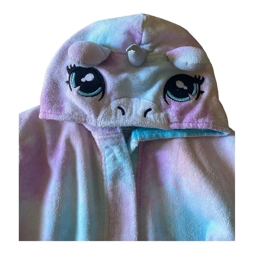 SAINT EVE-TERRY CLOTH UNICORN ROBE-Size 5/6